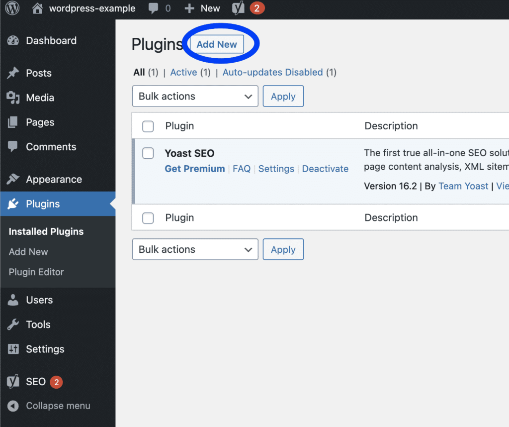 Screen Shot 2021 05 04 at 5.45.37 pm The plugin screen in the WordPress admin Portal